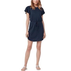 PAIGE Brielle Drawstring Waist Mini Dress Atmosphere (Navy) Size Small